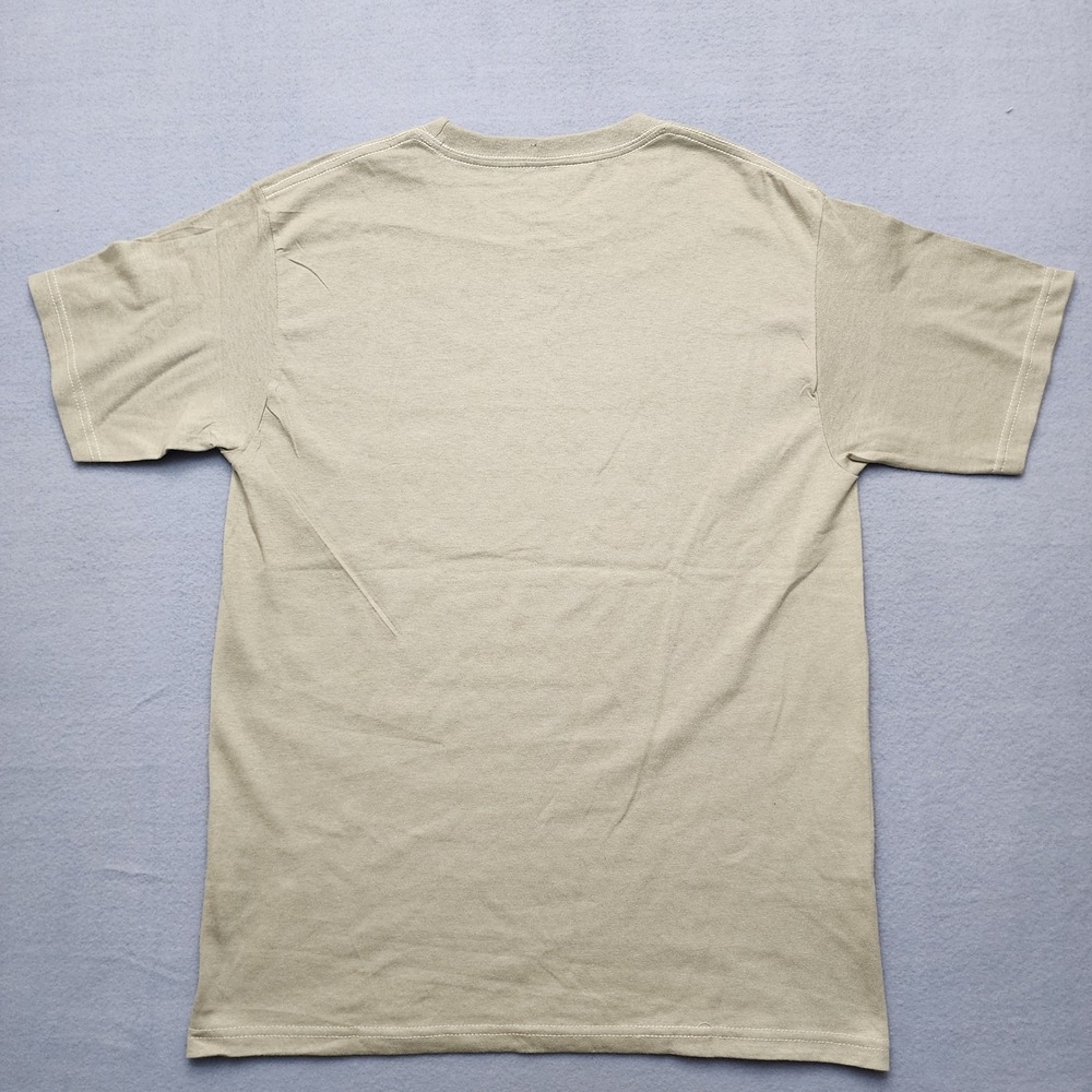 Ariat Mens Logo Graphic T-Shirt Tan Beige Short Sleeve Crew Neck Size M - Picture 2 of 6
